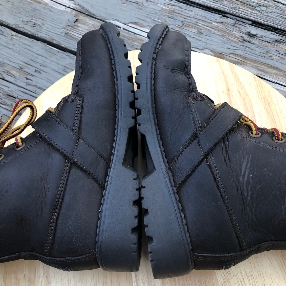 Polo Ralph Lauren Ranger Hi II Polo Bear Boots Boys 1 US Brown Leather Buckle - Picture 12 of 16